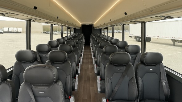 Interior of Sacramento Party Bus Company's 28 Passenger Minibus in Sacramento