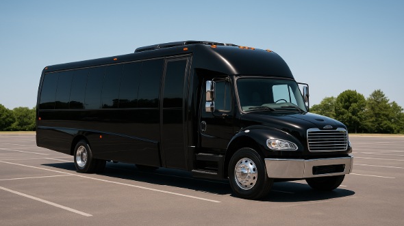 Exterior of Elk Grove Party Bus Company's 28 Passenger Party Bus in Elk Grove