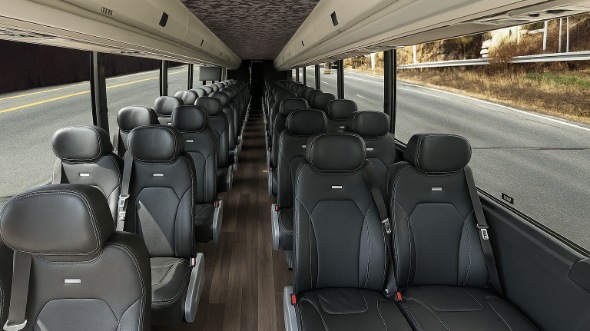 Interior of Sacramento Party Bus Company's 30 Passenger Minibus in Sacramento