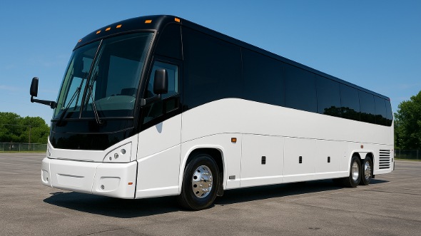 Exterior of Roseville Party Bus Company's 40 Passenger Party Bus in Roseville