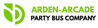 arden arcade party bus company logo