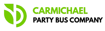 carmichael party bus company logo
