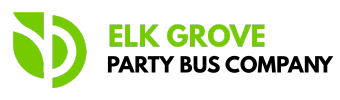 elk grove party bus company logo