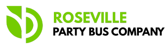 roseville party bus company logo