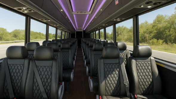 sacramento 25 passenger minibus interior
