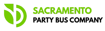 sacramento party bus company logo
