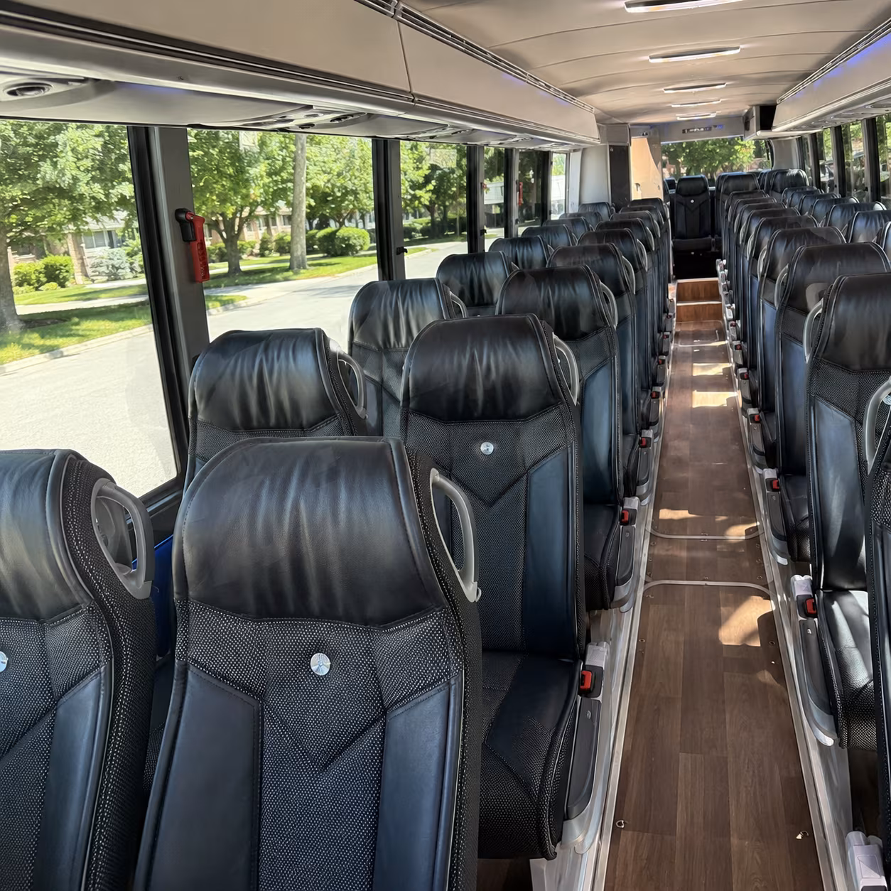 40-56 Passenger Charter Bus Inside