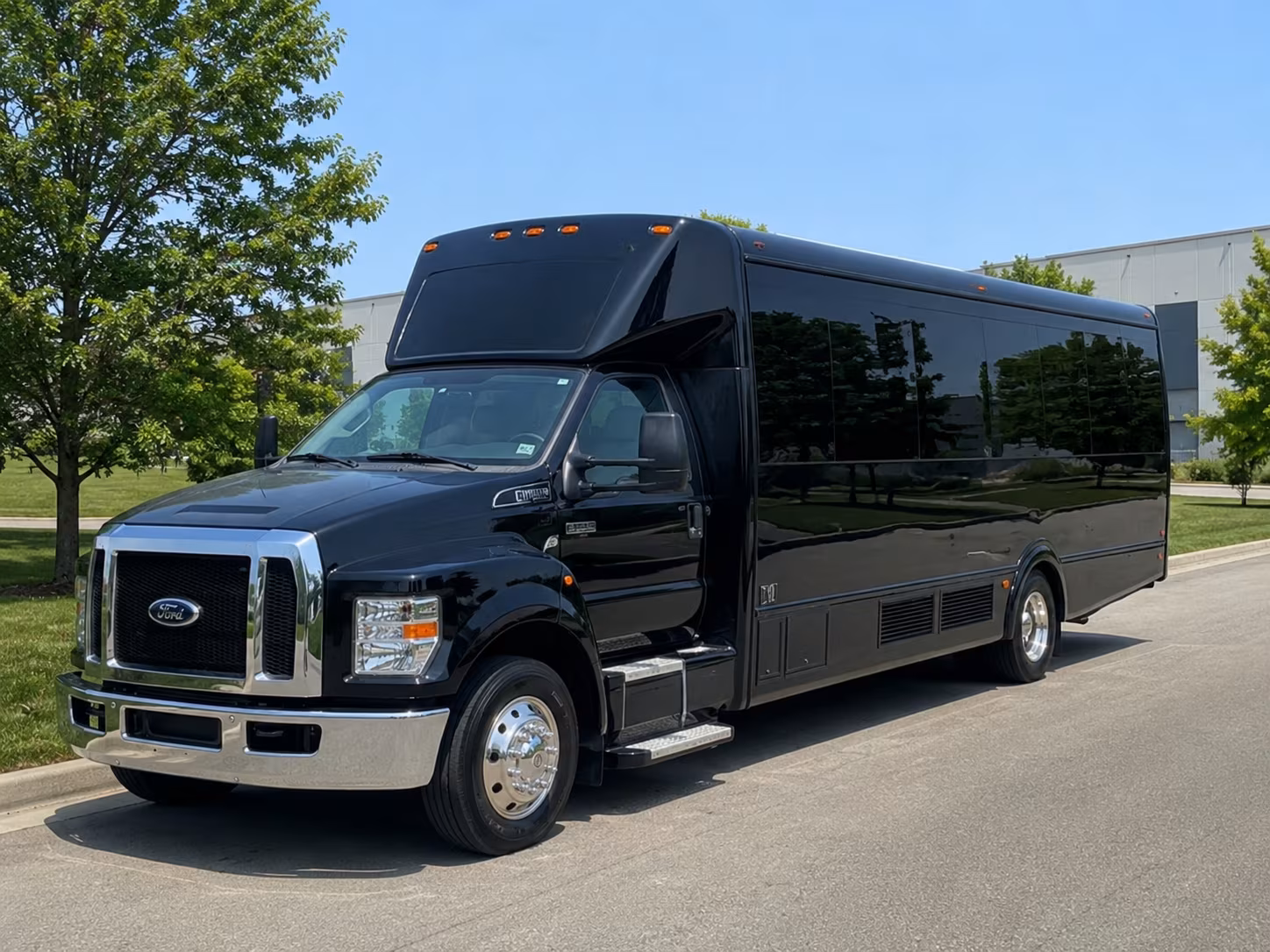 Sacramento Birthday, Sweet 16, & Quinceañera Transportation party bus exterior