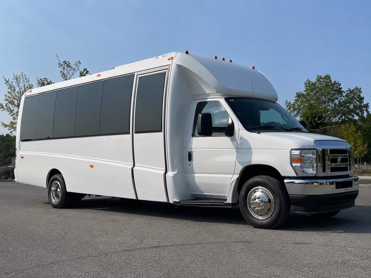 Sacramento Private Event Transportation party bus exterior