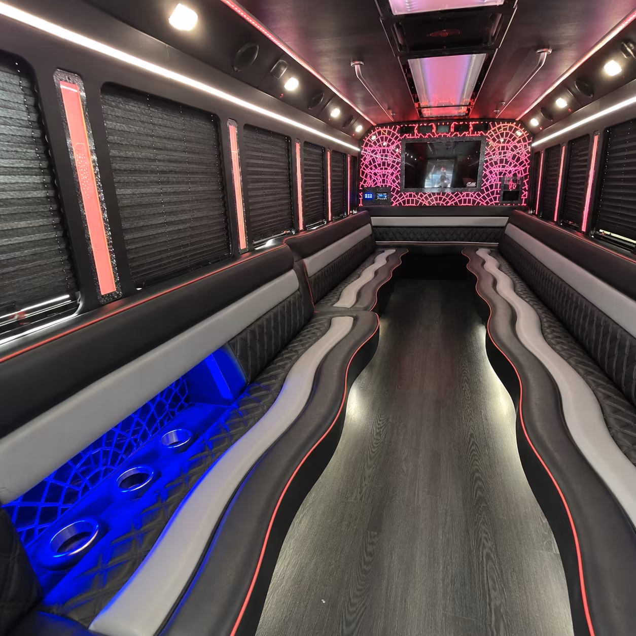 Sacramento Prom & Homecoming Transportation party bus exterior