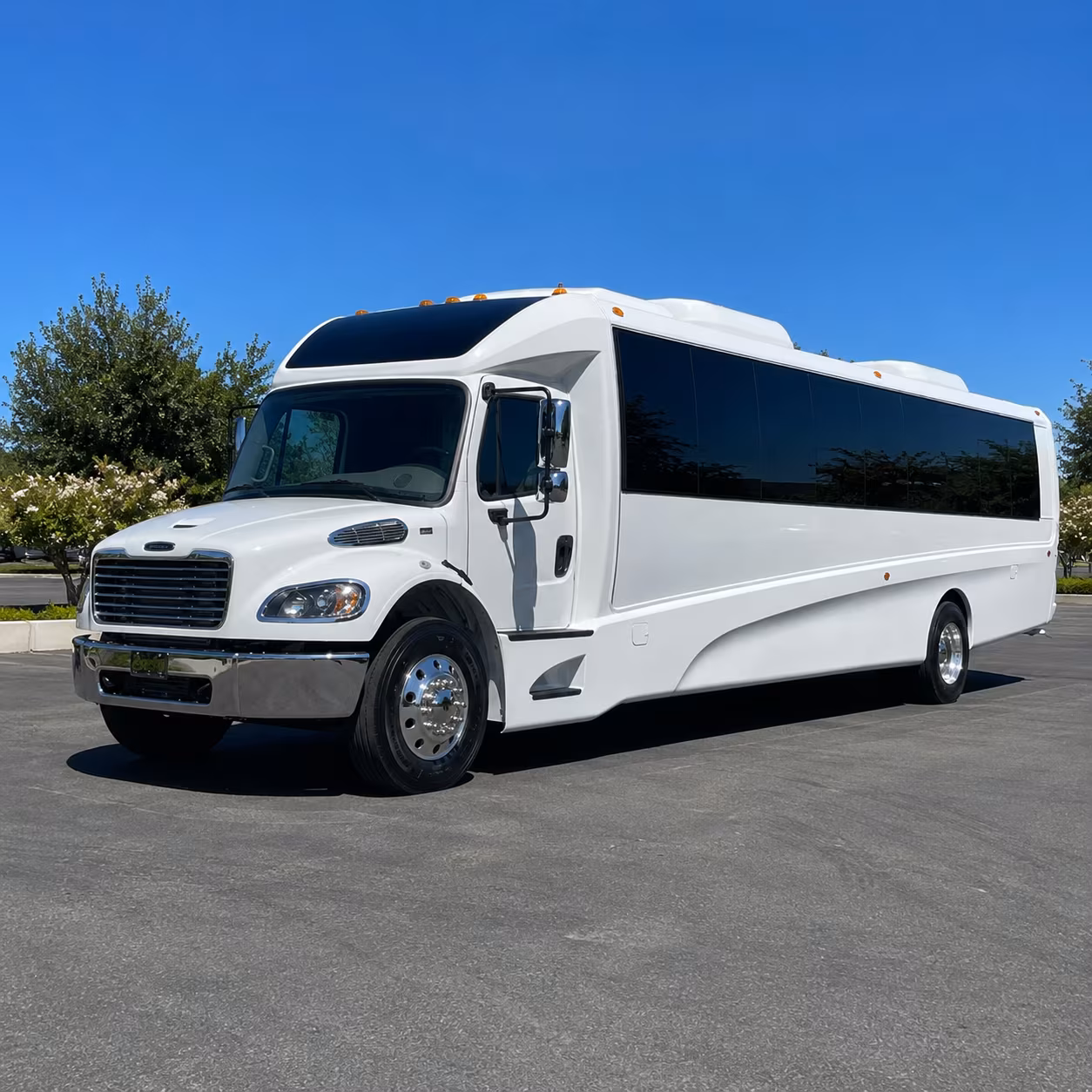 Sacramento School Event Transportation party bus exterior