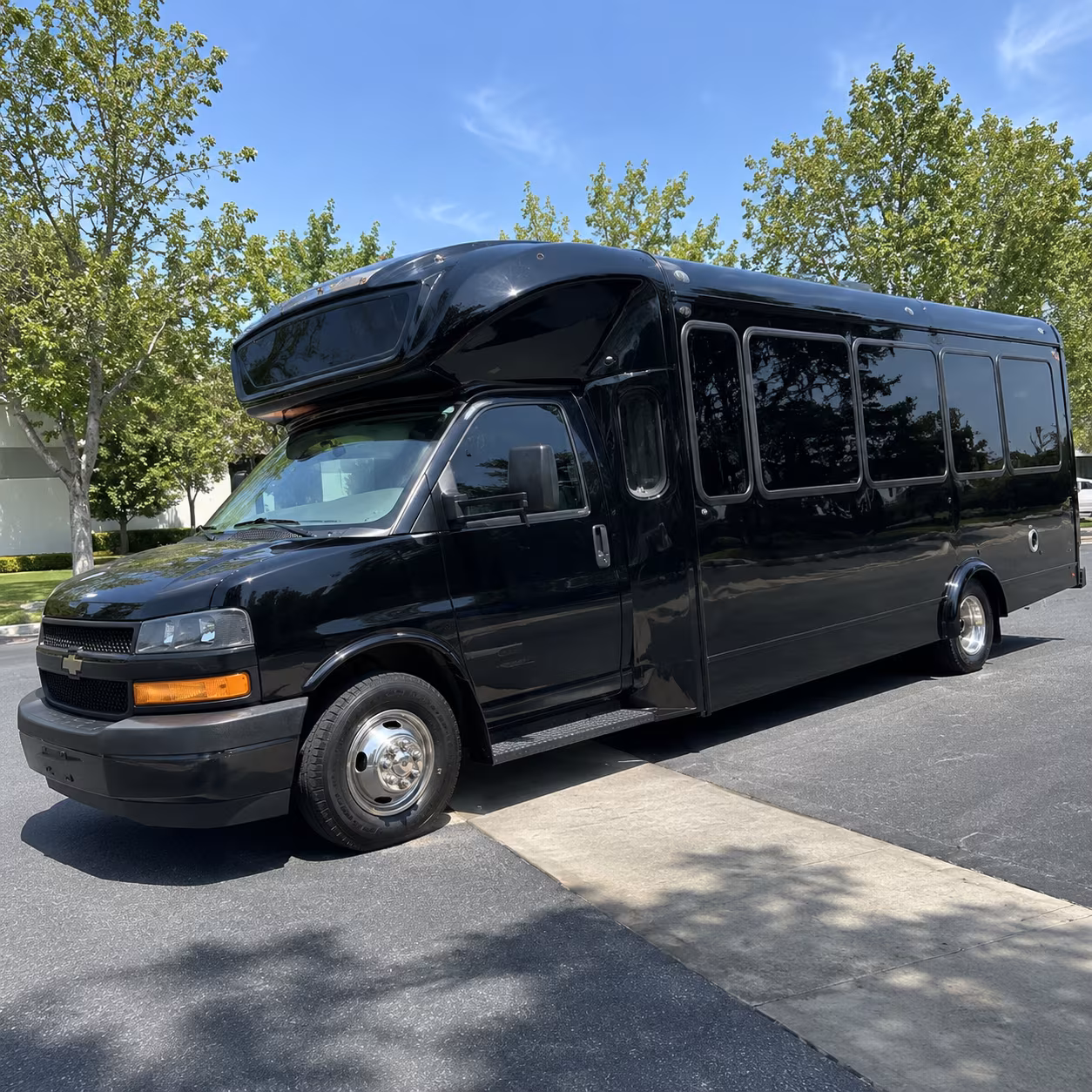 Sacramento Sporting Event Transportation party bus exterior