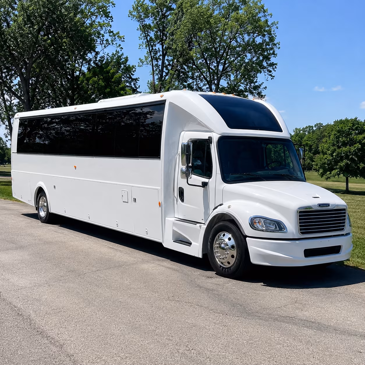 Sacramento Sporting Event Transportation party bus exterior