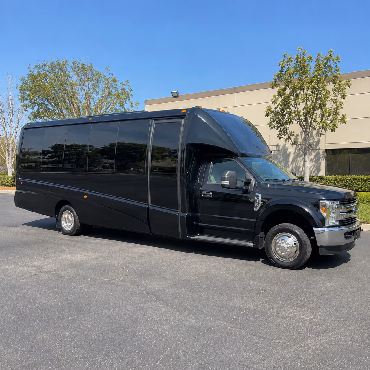 Sacramento Wedding Transportation party bus exterior