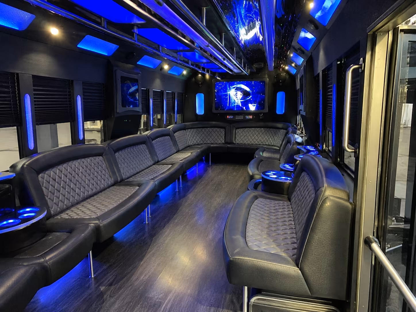 Sacramento Winery Tour & Pub Crawl Transportation party bus interior